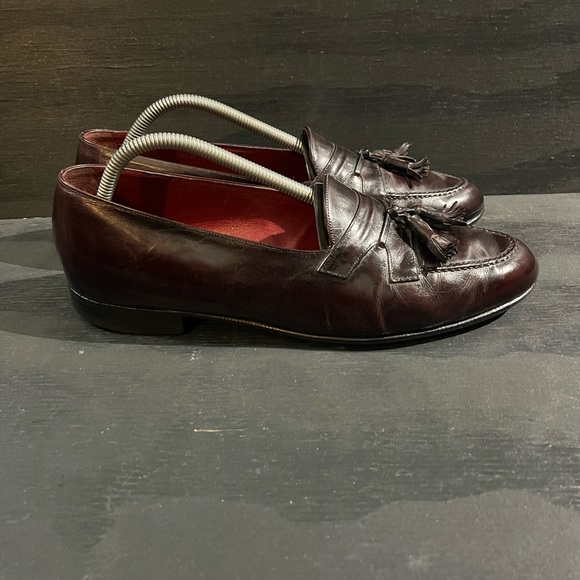 Continentals By Bally Of Switzerland Men's Size 10.5 Brown Leather Tassle Shoe - Picture 1 of 8